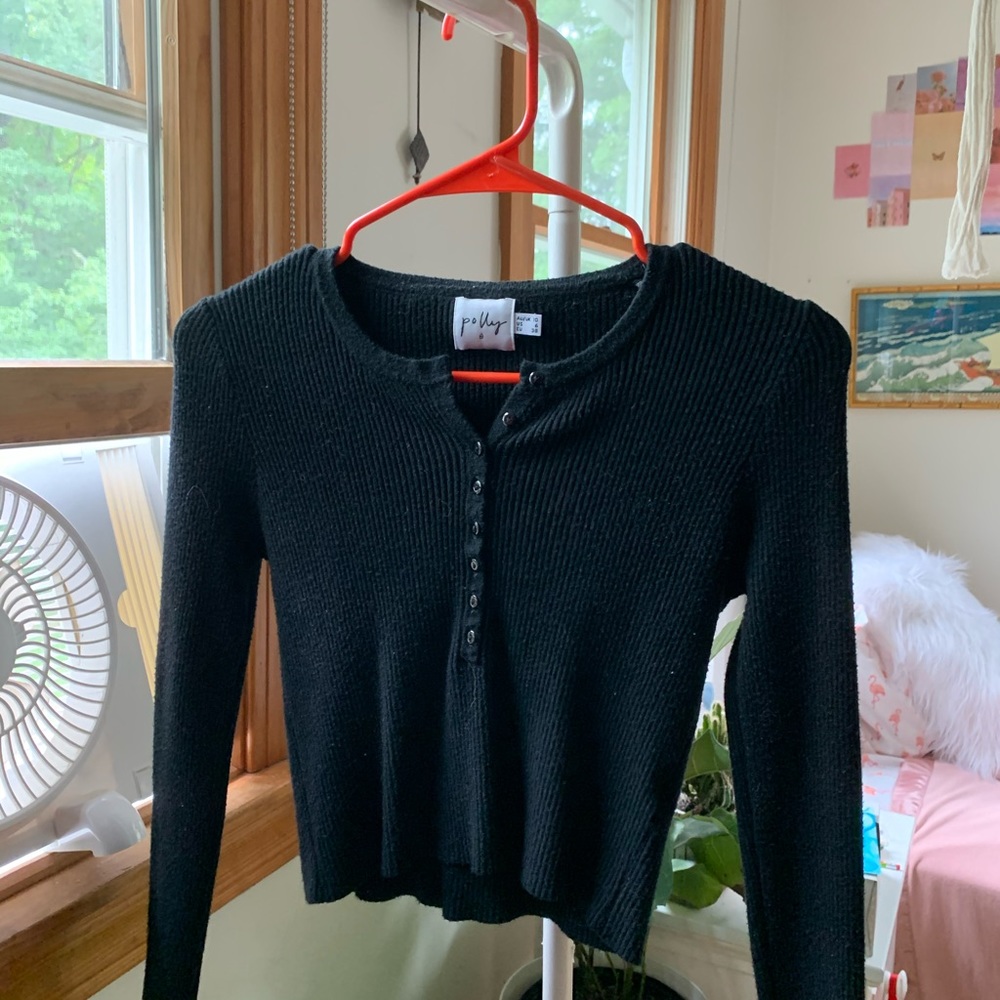 Princess Polly Black Unwritten Love Top